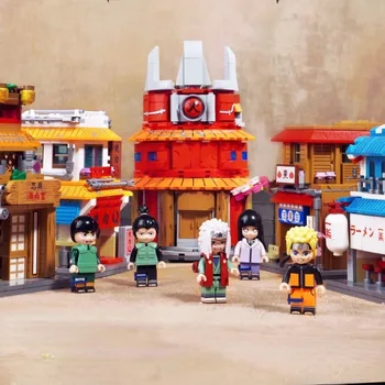 Naruto Kino Edition Street View Muye Paslėptas Kaime Blokų Surinkimas Žaislas Vaikų Dovanų Nuotrauka
