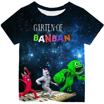 Vaikai 3D T-shirt Garten Iš BanBan Marškinėliai Berniukams, Mergaitėms Animacinių filmų Trumpas Rankovės Camiseta Vaikams Drabužių Summer Tee Viršūnių O-kaklo Marškinėlius Nuotrauka