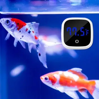 LED Skaitmeninio Žuvų Bakas Termometras Vėžlys Tropinių Žuvų Termometras Didelio tikslumo Skaitmeninis Ekranas Akvariumo Termometras, Testeris Nuotrauka