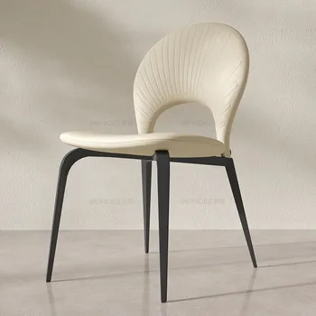 Ergonomiškas Makiažas Šiuolaikinės Dizaineris Valgomojo Kėdės Prabangus Poilsio Šiaurės Patogios Kėdės Balta Muebles Virtuvės Baldai WJ30XP Nuotrauka