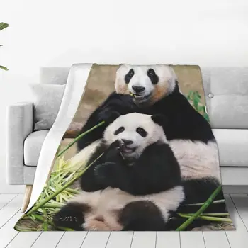 Fu Bao Fubao Panda Gyvūnų Antklodė Žiemos Šiluma Hipoalergicznych Mesti Pledai Prabangus Patalynės Kambario Dekoro Nuotrauka