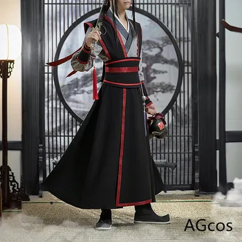 AGCOS Anime Mo Dao Shi Zu Jaunų Wei Wuxian Cosplay Kostiumų Wu Wei Xian Vyrų Helovinas Kostiumai Nuotrauka