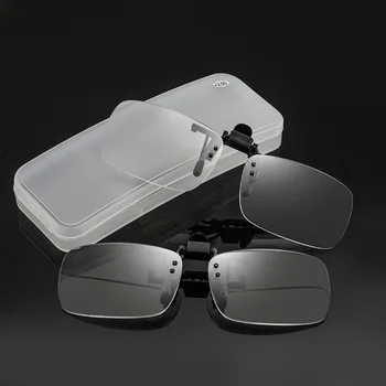Didinamasis Stiklas Presbyopia Akinius Įrašą Objektyvas Nerūdijančio Plieno Lydinio Mados Unisex Frameless Nuotrauka