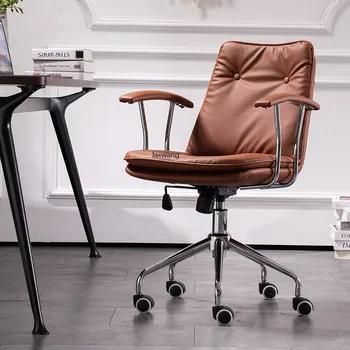Šiaurės Biuro Kėdės Swivel Kompiuterio Kėdė, Fotelis Home Patogiai Kėlimo Sėdynės, Biuro Kėdės Atlošas Miegamasis Sukasi Kėdė Nuotrauka