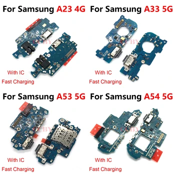 10vnt Samsung Galaxy A23 A33 A53 A73 A24 A34 A54 USB Įkrovimo Dokas Port Jungtis, Flex Kabelis Nuotrauka
