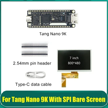 Už Tango Nano 9K GW1NR-9 RISC-V RV Mokymosi Plokštė HD 40P RGB Sąsajos Vystymo Lenta Su 7Inch SPI Plikas Ekranas Nuotrauka