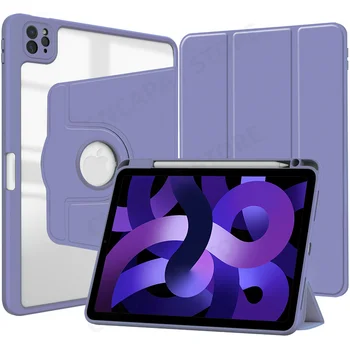 360 Sukasi Funda iPad Pro 12.9 2022 Atveju, Smart Wake-Miego Dangtelį, Pieštuko Laikiklis, Skirtas 