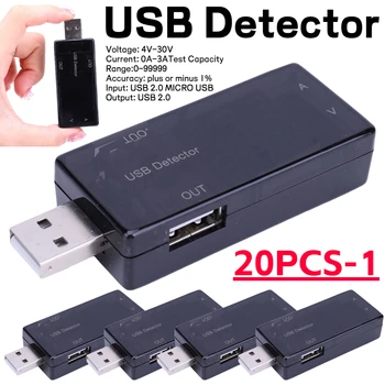 USB Testeris, Skaitmeninis Voltmete Baterijos Testeris Srovės voltmetras Elektros Įkroviklio Indikatorius Mobiliojo Energijos Įkrovimo Detektorius Įrankis Nuotrauka