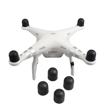 4Pcs Kamera Drone Variklio Apsauginį gaubtą Padengti Minkštos silikono atveju Apsaugas DJI Phantom 3 4 Phantom 4 pro Priedai Nuotrauka