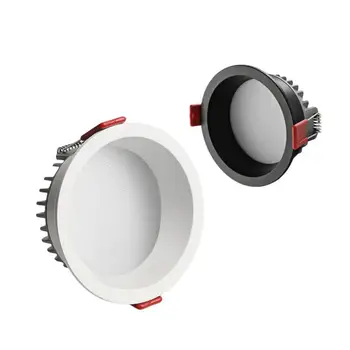 Įleidžiamas LED Anti-glare COB Downlight 9W 7W 12W 15W 18W 24W Pritemdomi 85-260V Lubų Vietoje Šviesos Kambarį Miegamojo Apšvietimas Nuotrauka