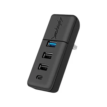 Daiktadėžė USB Hub Uostuose 4-in-1 Tesla Model 3 Y Docking Station USB Extender Įkroviklis Atnaujinti Duomenų Perdavimo Adapteris Nuotrauka