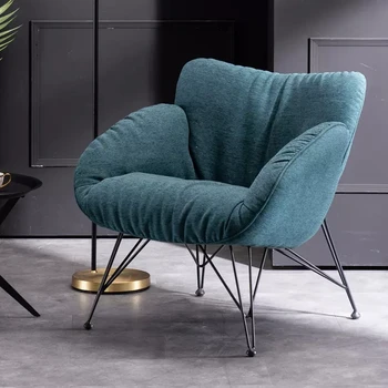Makiažas Tuštybės Kambarį Kėdės Fotelis Recliner Sofos Vieno Miegamojo Šiuolaikinės Kėdės Dizaineris Pūkinės Akcentas Cadeira Baldai Nuotrauka