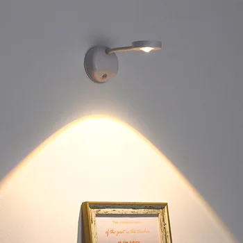 USB Įkrovimo Belaidžio Patalpų Dėmesio 1200mAh Judesio Jutiklis LED Cat-Eye Lemputė Kūno Jutiklis Nuotrauką Šviesos diodų (LED) Neoninės Šviesos Naktį Nuotrauka
