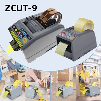 ZCUT-9 Automatinės Elektros Tape Dispenser Klijų Cutter Pakavimo Mašinos Lipni Juosta Pjovimo Plotis 6-60 mm Ilgis 5-999 mm Nuotrauka