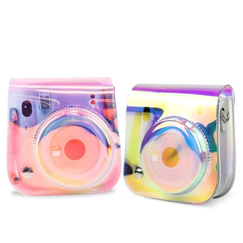 Taikoma Fujifilm Instax Mini12/11/9/8 Skaidrus Phantom Fotoaparato Krepšys PVC Lazerio Skaitmeninio Fotoaparato Laikymo Maišelis Nuotrauka
