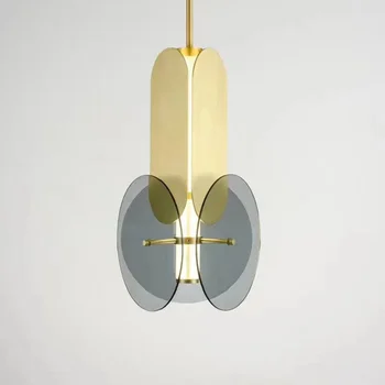 kabančios lempos atspalvis medienos lemputės pramonės stiliaus pakabukas apšvietimas, modernios stiklo pakabukas šviesos prabangos dizaineris Nuotrauka