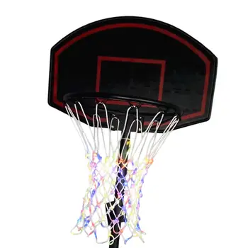 Nuotolinio Valdymo Krepšinio Ratlankio LED žibintai, šviesos Lauko Nailono Hoopas Net Kieme Krepšinio Mokymo Lauko žaidimas Nuotrauka