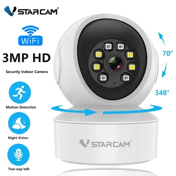 Vstarcam 3MP Smart Mini Wi-fi IP Kamera, Patalpų Belaidės Stebėjimo Auto Stebėjimo IR Naktį uman Home Security VAIZDO Kūdikio stebėjimo Nuotrauka