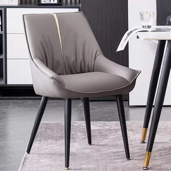 Šiaurės Ergonomiškas Valgomojo Kėdės Vestuvių Restoranas, Biuro Metalinės Kėdės Elegantiškas Modernus Sedie Soggiorno ModernoHome Baldai Nuotrauka