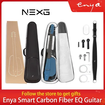 Enya NEXG Smart Garso Gitaros 38 Colių Anglies Pluošto Gitara Su Byla/Belaidis mikrofonas/Audio Kabelis/Dirželis/Įkrovimo Kabelis Nuotrauka