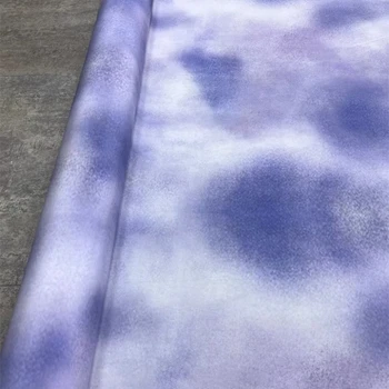 Šilko Stretch Audinys Violetinė Tie Dažai Spausdinti Suknelė Marškinėliai Audinys Nuotrauka