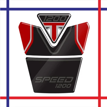 Už Triumph Speed Triple 1200 RR 2022 2023 3D Motociklo Bakas Trinkelėmis Raštas Gelio Decal Nuotrauka