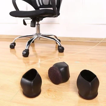 1PC Sukasi Kėdė Turėtojas Kompiuterio Kėdė Anti Slip Sutirštės Nešioti Pagalvėlę, Biuro Kėdė Varantys Ratukas Roller Kojų Movos Nuotrauka