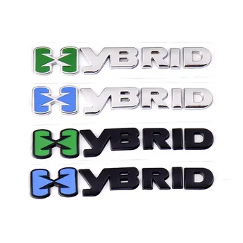 3D Metalo Hibridas Pusės Sparnas Logotipas Ženklelis Automobilių Galinis Kamieno Lipdukas Toyota Camry 