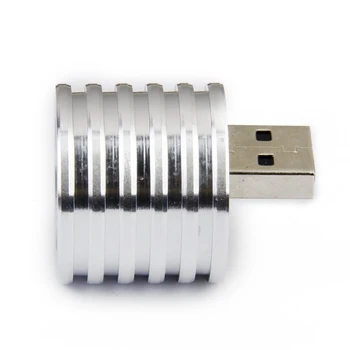 3X Aliuminio 3W USB LED Lempos Lizdas Prožektorius Žibintuvėlis Balta Šviesa Nuotrauka