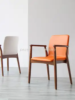Šiaurės dizaineris medžio masyvo stalai kėdės namuose, restoranas, italijos valgomasis kėdė uosio medžio 