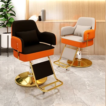 Pjovimo Išmatose Barber Kėdės Barbershop Paprastumo, Konkretumo Komfortą Kirpykla Turėklą, Modernios Kėdės Karieta Salonas Baldų QF50BC Nuotrauka