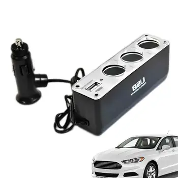Automobilinis USB Įkroviklis Kelis Auto USB 12V Cigarečių Degiklio Greitai Power Splitter Universali Transporto priemonės Elektros Prietaisų, Automobilių Reikmenys Nuotrauka
