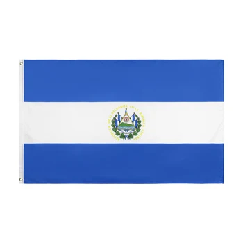 90x150 CM SV SLV El Salvadoras vėliavos apdaila Nuotrauka