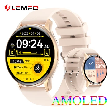 LEMFO AMOLED smart laikrodžiai vyrams, moterims IP68 vandeniui 