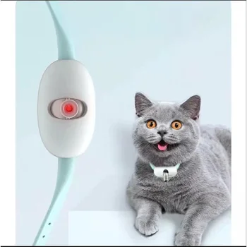 Lazerio Dantį Kačių Antkaklis Elektros USB Įkrovimo Kačiukas Juokingas Žaislai, Interaktyvios Mokymo Pet Elementų, Automatiniai Kačių Žaislas Nuotrauka