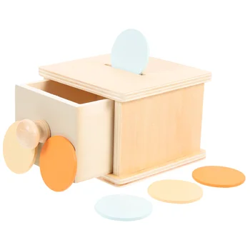 Monetų Dėžutė Žaislas Vaikams Konteinerių Vaikams, Mediniai Galvosūkiai Audinių Švietimo Kūdikiui Sugriebti Spalvų Pažinimo Pradžioje Švietimo Vaikas Galvosūkiai Nuotrauka