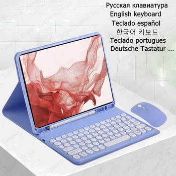 Tablet Keyboard Case for Samsung Galaxy Tab S9 Plus Atveju 12.4 colių Samsung Tab S9 Plus Atveju SM-X810 X816B X818U Stovo Dangtelis Nuotrauka