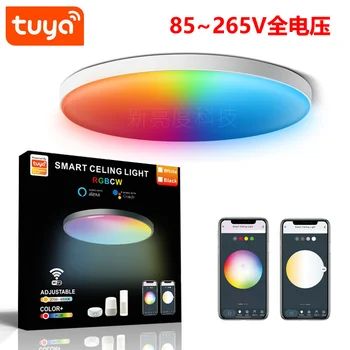 24W LED Lubų šviestuvas Smart WIFI, Lubų Apšvietimas, gyvenamojo Kambario, Miegamojo RGB 