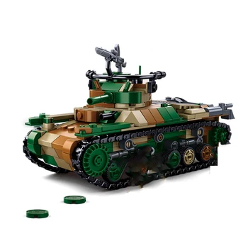 WW2 Karinis Tankas Kūrimo Bloką, Žaislai Armijos Karių Pagrindinis Tankas Plytų Berniukų Dovanos Nuotrauka