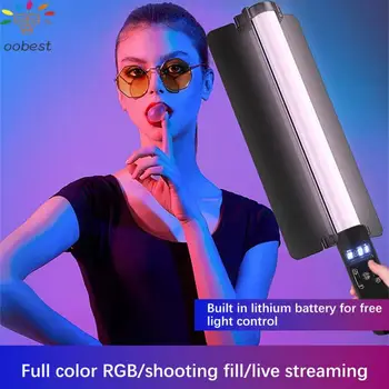 RGB Nešiojamą Užpildyti Šviesos Fotografija Lazdelė Patalpų Šaudymo Šviesos Spalvotas Lauko Live Transliacijos Atmosfera LED Nešiojamų Žibintų Nuotrauka