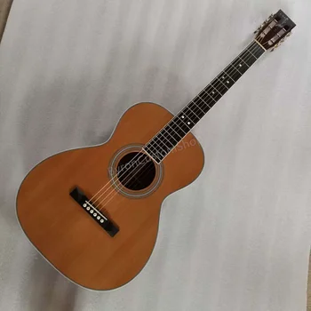 custom gitara o28 lizdas headstock vynuogių logotipas liaudies gitara salonas kelionės dydis gitara mažai gražus gitara Nuotrauka