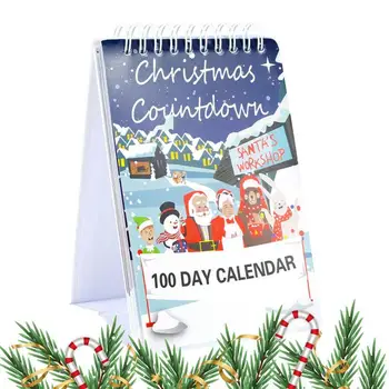 100 Dienų Kalėdų Atgalinės Atskaitos Kūrybos Ir Dekoratyviniai Kalėdų Atgalinės Atskaitos Kalendorius Nuolatinis Advento Kalendorius Kalėdų Dovanos Nuotrauka
