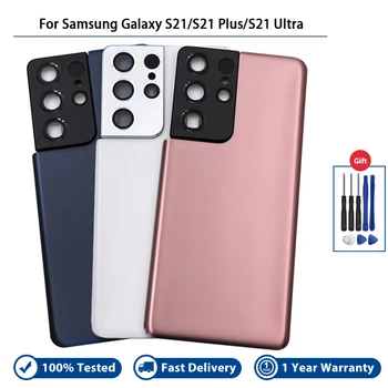 100% Bandoma Nauja Samsung Galaxy S21 S21 Plius S21 Ultra G998 Atgal Baterijos Dangtelis Galinio Skydo Durų Būsto Atveju, Remontas, Dalys Nuotrauka