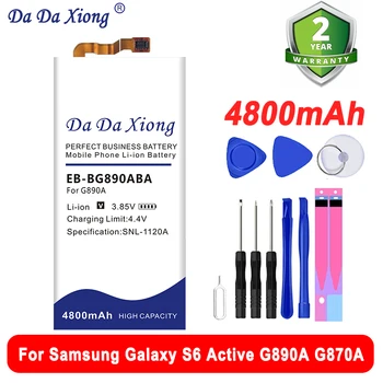 Naujas Pakaitinis Akumuliatorius Samsung Galaxy G870A G890A S6 Aktyvus Įkrovimo Telefono Baterija EB-BG890ABA 3500mAh Nuotrauka
