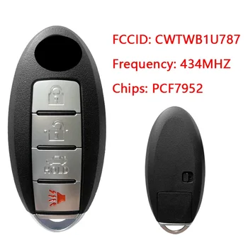 CN027046 FCC CWTWB1U787 Už Armada 2017 Smart Key 4 Mygtukai Liukas 434MHZ PCF7952 46 Chip OEM Ir Antrinę Nuotrauka