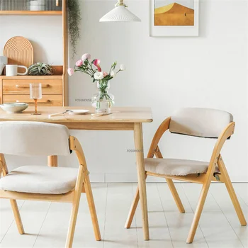 modernios Medžio masyvo Sulankstomos Kėdės, Virtuvės Baldai Namuose Atgal, Valgomojo Kėdės Kūrybos Sutaupyti Vietos Dizaineris Konferencijų Kėdės Z Nuotrauka