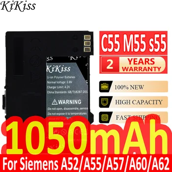 1050mAh KiKiss Galinga Baterija Siemens A52/A55/A57/A60/A62/A65/A70/C 55/GIGASET SL1/SL56/SL100/SL565/M55/S55 (EBA-510) Nuotrauka