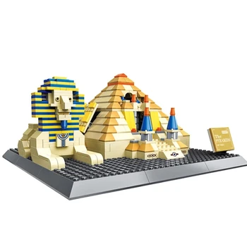 4210 Egipto Sfinksas, Piramidės Žaislų Modelius, Statyba Blokai Architektūros Helovinas Dovana Blokų Rinkinius Plytų Žaislai Berniukams, Vaikų Dovanų Nuotrauka