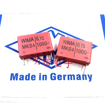 Nemokamas Pristatymas 5vnt/10vnt WIMA Vokietija kondensatorius MKS4 1000V 0.15 UF 1000V 154 150NF P=22.5 mm Nuotrauka