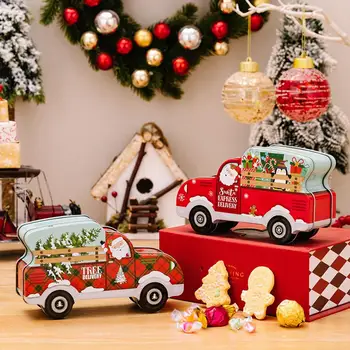 Kalėdų Automobilio Formos Dėžutė Švenčių Cartoon Automobilių Saldainių Dėžutė Išskirtinį Kalėdų Dovanų Pakavimo Dekoracijos kalėdoms Nuotrauka